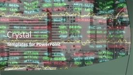  Presentation with processing - Slide deck having image-of-financial-data-processing background and a gray colored foreground