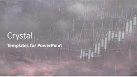  Presentation with rain sky - Presentation theme featuring image-of-financial-data-processing background and a gray colored foreground