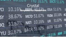  Presentation with business networking - PPT theme enhanced with image-of-financial-data-processing background and a gray colored foreground