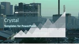  Presentation with processing - Theme enhanced with image-of-financial-data-processing background and a ocean colored foreground