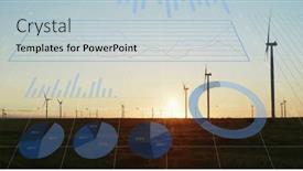  Presentation with image processing - PPT theme with image-of-financial-data-processing and a lemonade colored foreground