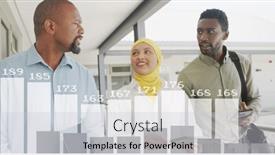  Presentation with image processing - PPT layouts featuring image-of-financial-data-processing and a light gray colored foreground