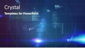  Presentation with global economy - PPT layouts consisting of image-of-financial-data background and a ocean colored foreground