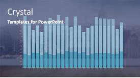  Presentation with digital image processing - PPT layouts with image-of-financial-graph-over background and a seafoam green colored foreground