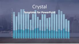  Presentation with image processing - Slide deck consisting of image-of-financial-graph-over background and a ocean colored foreground