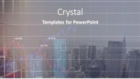  Presentation with digital image processing - Presentation theme consisting of image-of-financial-graph background and a gray colored foreground