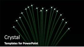  Presentation with fireworks - Presentation theme with image-of-fireworks-exploding-over background and a black colored foreground