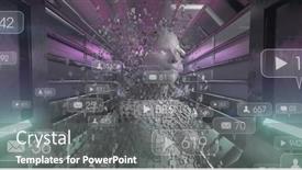  Presentation with connections - PPT theme with image-of-first-composition background and a gray colored foreground