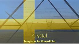  Presentation with international politics - Presentation having image-of-flag-of-sweden background and a tawny brown colored foreground