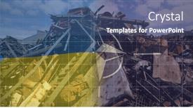  Presentation with nato - PPT layouts consisting of image-of-flags-of-ukraine background and a ocean colored foreground