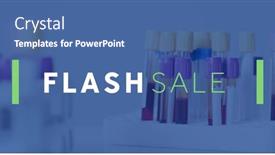  Presentation with flash - Presentation theme with image-of-flash-sale-text background and a ocean colored foreground