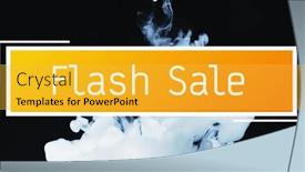  Presentation with black liquid - Presentation theme having image-of-flash-sale-text and a yellow colored foreground