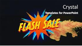  Presentation with black liquid - Slide set consisting of image-of-flash-sale-text and a wine colored foreground