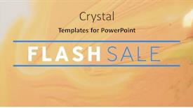  Presentation with flash - Presentation enhanced with image-of-flash-sale-text and a yellow colored foreground