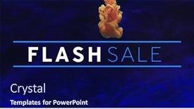  Presentation with blue design - Presentation with image-of-flash-sale-text and a navy blue colored foreground