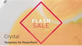  Presentation with flash - Slide set enhanced with image-of-flash-sale-text and a coral colored foreground