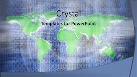  Presentation with world map doctors - Slides featuring image of flat world map background and a light blue colored foreground