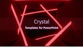  Presentation with scanner - Presentation theme featuring image-of-flickering-qr-code background and a wine colored foreground