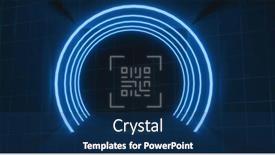  Presentation with code - Slide set enhanced with image-of-flickering-white-qr background and a ocean colored foreground