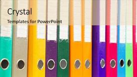  Presentation with file folder - Audience pleasing presentation consisting of image of folders backdrop and a lemonade colored foreground