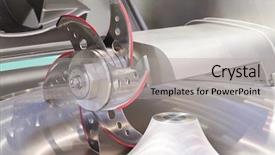  Presentation with food industry - Audience pleasing PPT theme consisting of image of food industry equipment backdrop and a light gray colored foreground