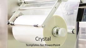  Presentation with food industry - PPT layouts enhanced with image of food industry equipment background and a soft green colored foreground