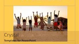  Presentation with friendship day - Slide set enhanced with image-of-freedom-day-over background and a gold colored foreground