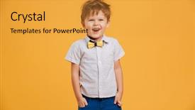 Presentation with funny - Presentation with image of funny little boy background and a  colored foreground
