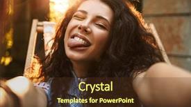  Presentation with funny - Colorful PPT theme enhanced with image of funny young beautiful backdrop and a  colored foreground