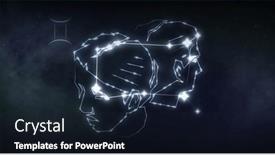  Presentation with gemini - Presentation design featuring image-of-gemini-sign background and a wine colored foreground