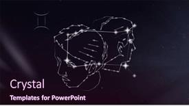  Presentation with astrology - Slide deck with image-of-gemini-star-sign background and a wine colored foreground