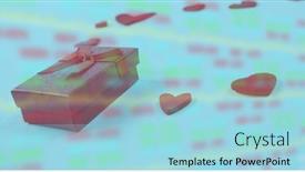  Presentation with stock trading - Presentation consisting of image-of-gift-box background and a light blue colored foreground