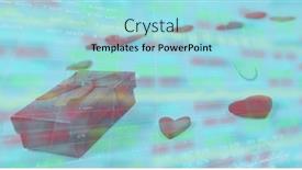  Presentation with stock trading - Slides with image-of-gift-box background and a arctic colored foreground