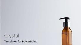  Presentation with sustainability - Presentation featuring image-of-glass-bottle background and a light gray colored foreground