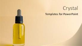  Presentation with sustainability - Theme with image-of-glass-bottle background and a lemonade colored foreground