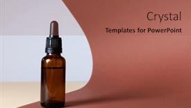  Presentation with sustainability - Presentation theme featuring image-of-glass-bottle background and a red colored foreground