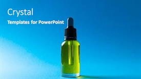  Presentation with sustainability - Slide deck with image-of-glass-bottle background and a gray colored foreground