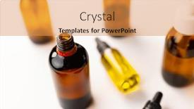  Presentation with sustainability - Slide deck featuring image-of-glass-bottles background and a yellow colored foreground