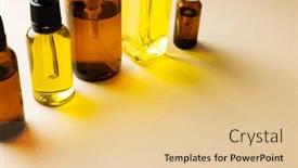  Presentation with sustainability - PPT layouts having image-of-glass-bottles background and a lemonade colored foreground