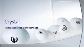  Presentation with euro - Colorful PPT layouts enhanced with place setting with a bowl backdrop and a  colored foreground.