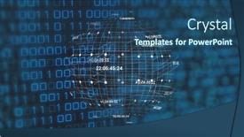  Presentation with black technology - Slides enhanced with image-of-globe-and-binary background and a ocean colored foreground