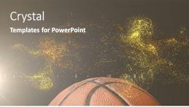  Presentation with gold - PPT theme having image-of-glowing-gold-particles background and a dark gray colored foreground