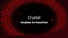  Presentation with movement - PPT theme having image-of-glowing-red-spots background and a black colored foreground