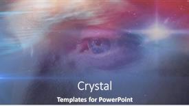  Presentation with stars universe - PPT theme having image-of-glowing-stars and a ocean colored foreground