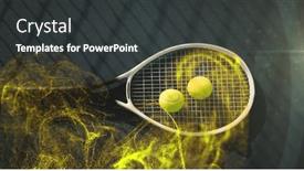  Presentation with yellow - PPT layouts consisting of image-of-glowing-yellow-particles and a dark gray colored foreground