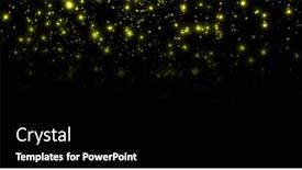  Presentation with movement - Slide deck with image-of-glowing-yellow-spots background and a black colored foreground