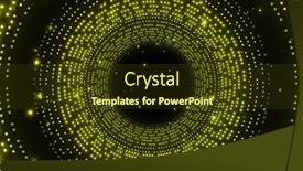  Presentation with movement - Presentation having image-of-glowing-yellow-spots background and a tawny brown colored foreground