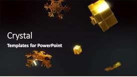  Presentation with black gold - Presentation enhanced with image-of-gold-presents background and a black colored foreground