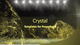  Presentation with moving - Presentation theme featuring image-of-golden-particles-moving and a tawny brown colored foreground