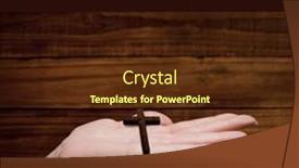  Presentation with good friday - PPT layouts having image-of-good-friday-text background and a tawny brown colored foreground